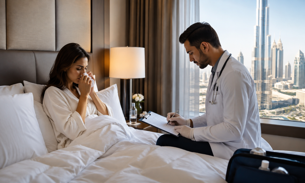 Feeling Sick at Sofitel Dubai